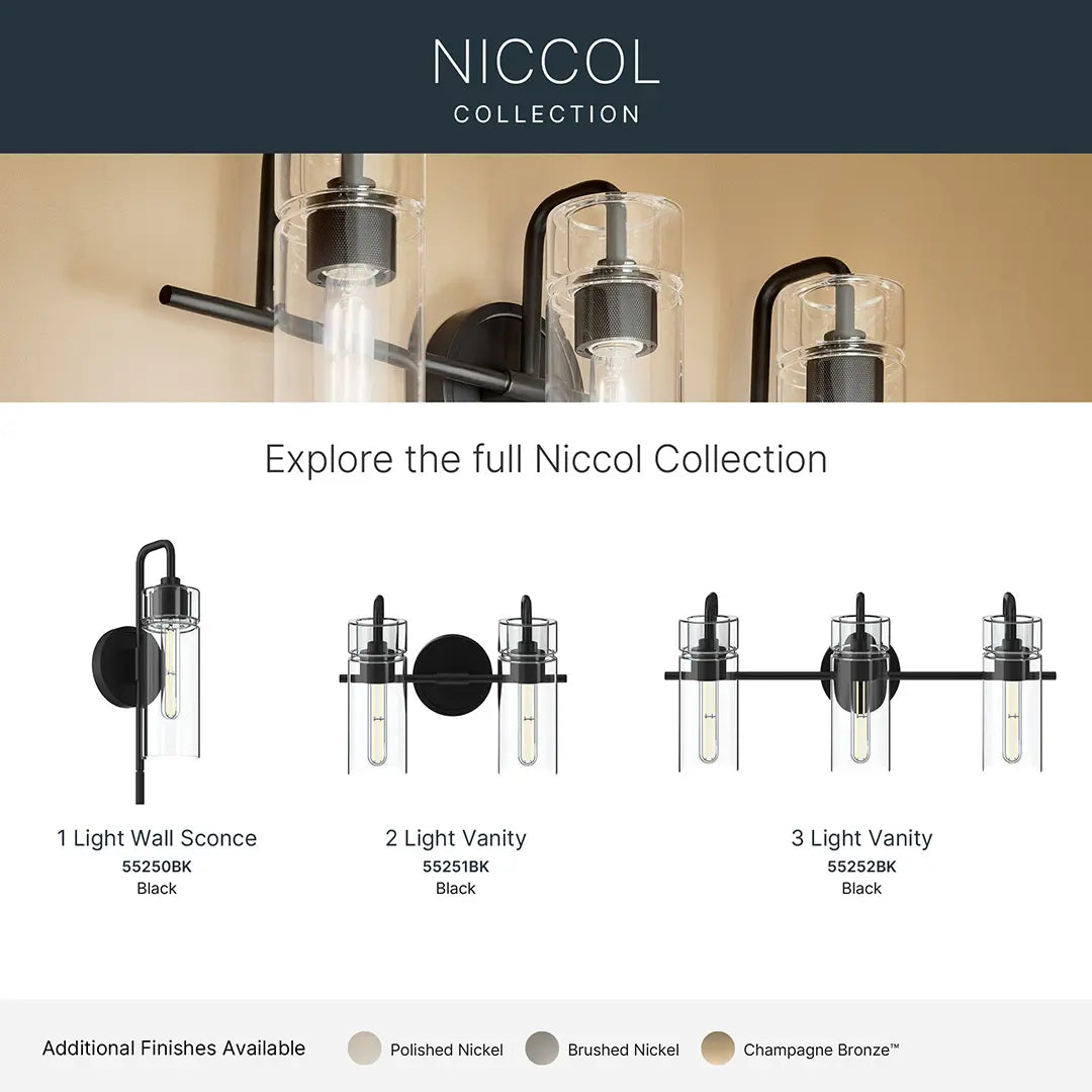 Niccol Wall Sconce (4 Finishes)