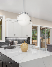 Load image into Gallery viewer, 1LT Pendant, PC w/ WH Opal Glass
