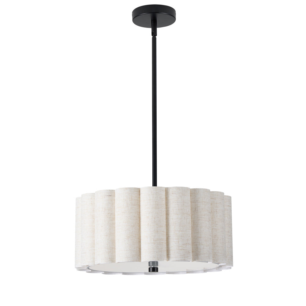 3LT MB Pendant w/ Flax Shade