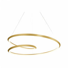 Load image into Gallery viewer, Ampersand 39-in Brushed Gold LED Pendant

