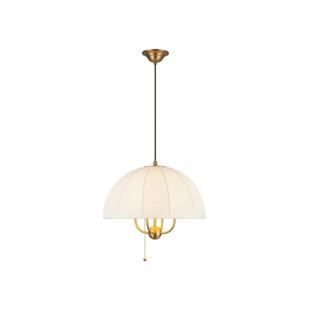 Crosby 18-in Brushed Gold Socket Pendant