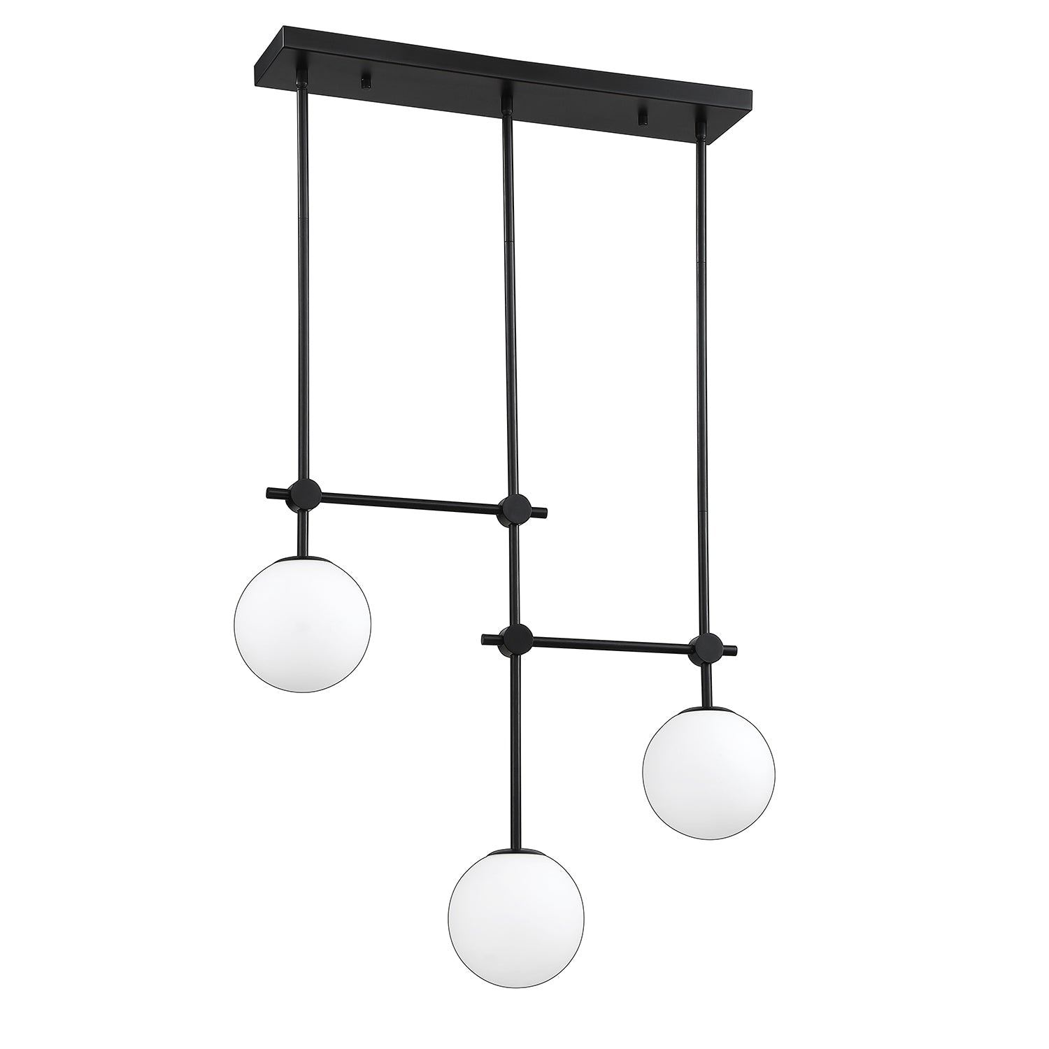 PHOENIX 12-Light Black Pendant - 3LBR-BLK