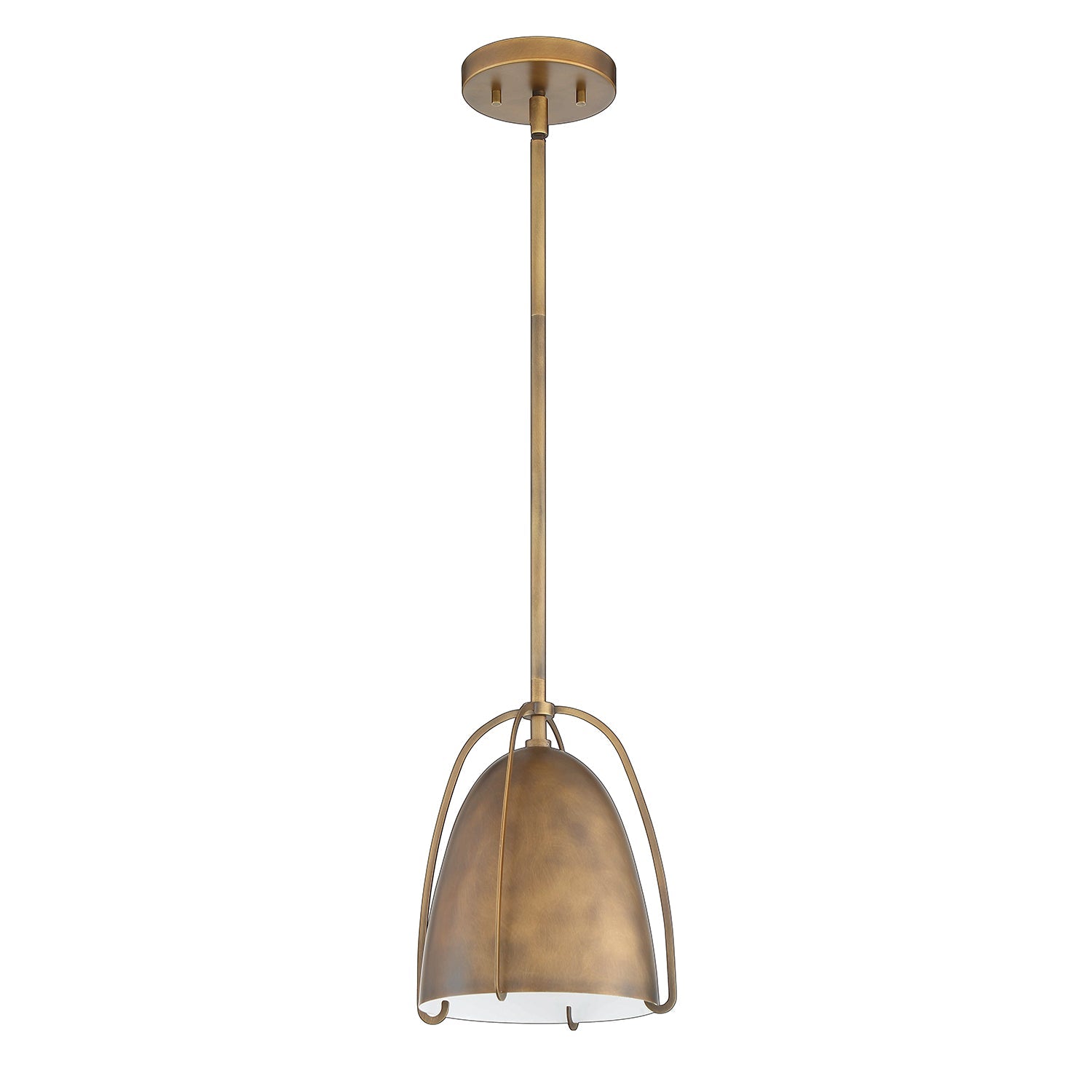 ALINA Mini 1-Light Black Pendant - Brass