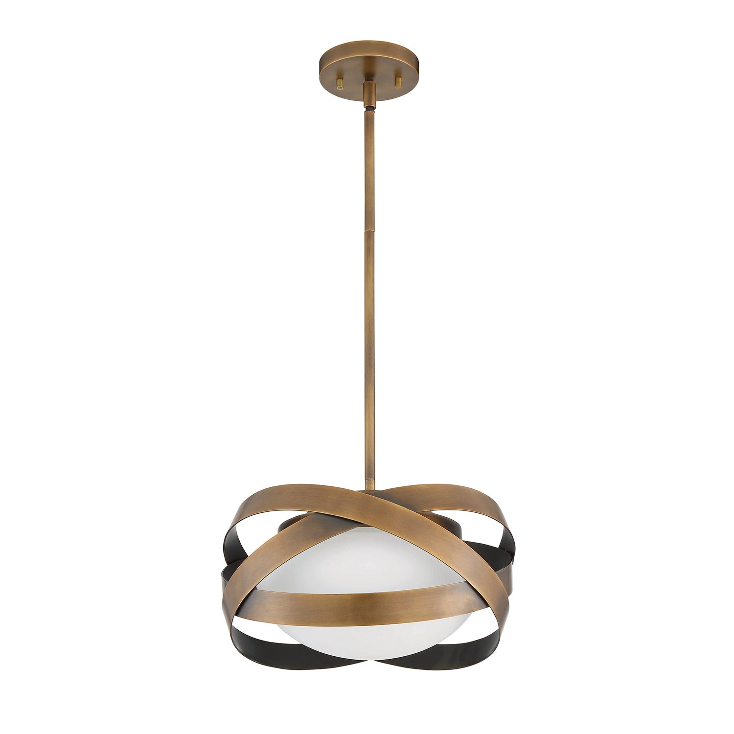 SATURN 1-Light Brass Pendant - Default Title