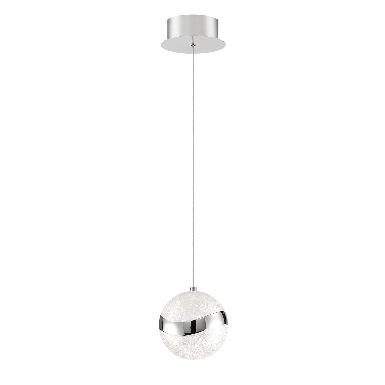 MYSTYKE 13-Light LED Black Pendant - Chrome
