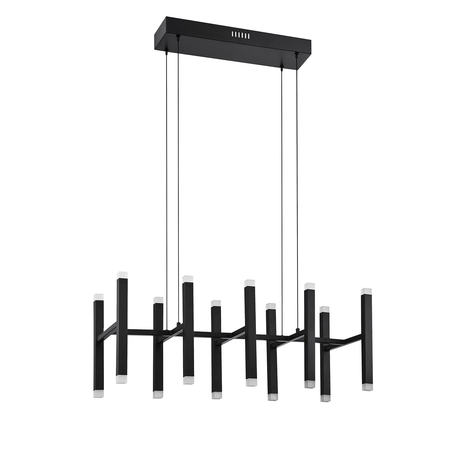 VERTICALS 20-Light LED Pendant - 20LPE-BLK