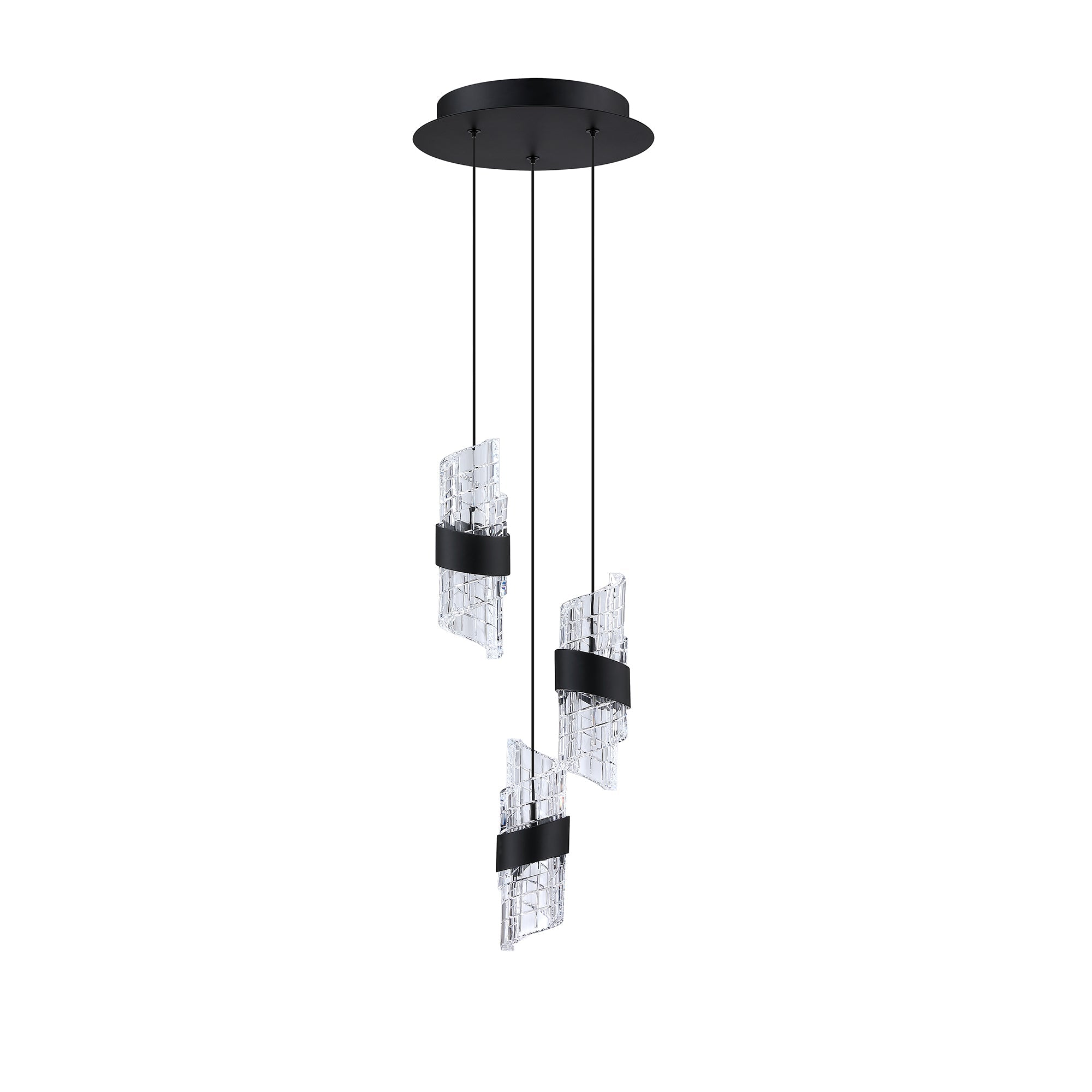 SILHOUETTES 13-Light LED Pendant Pan - 3LPA-BLK