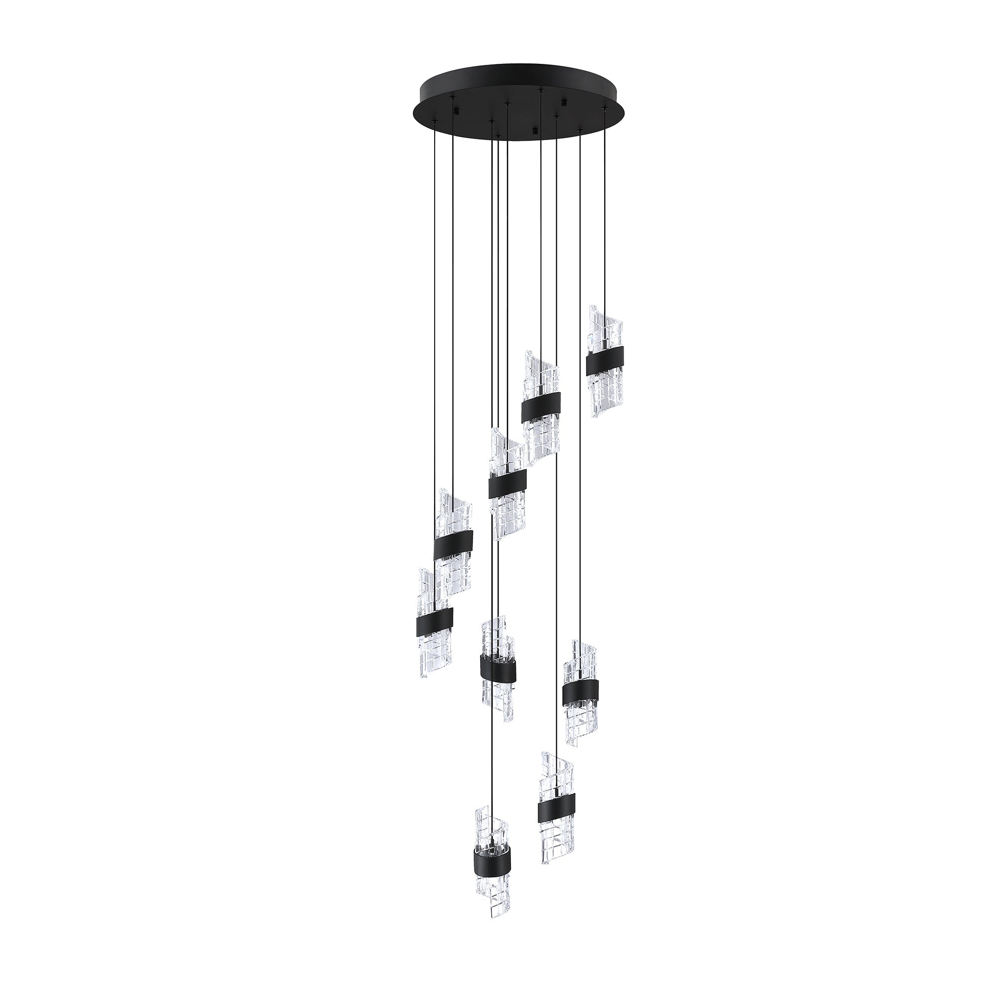 SILHOUETTES 13-Light LED Pendant Pan - 9LPA-BLK