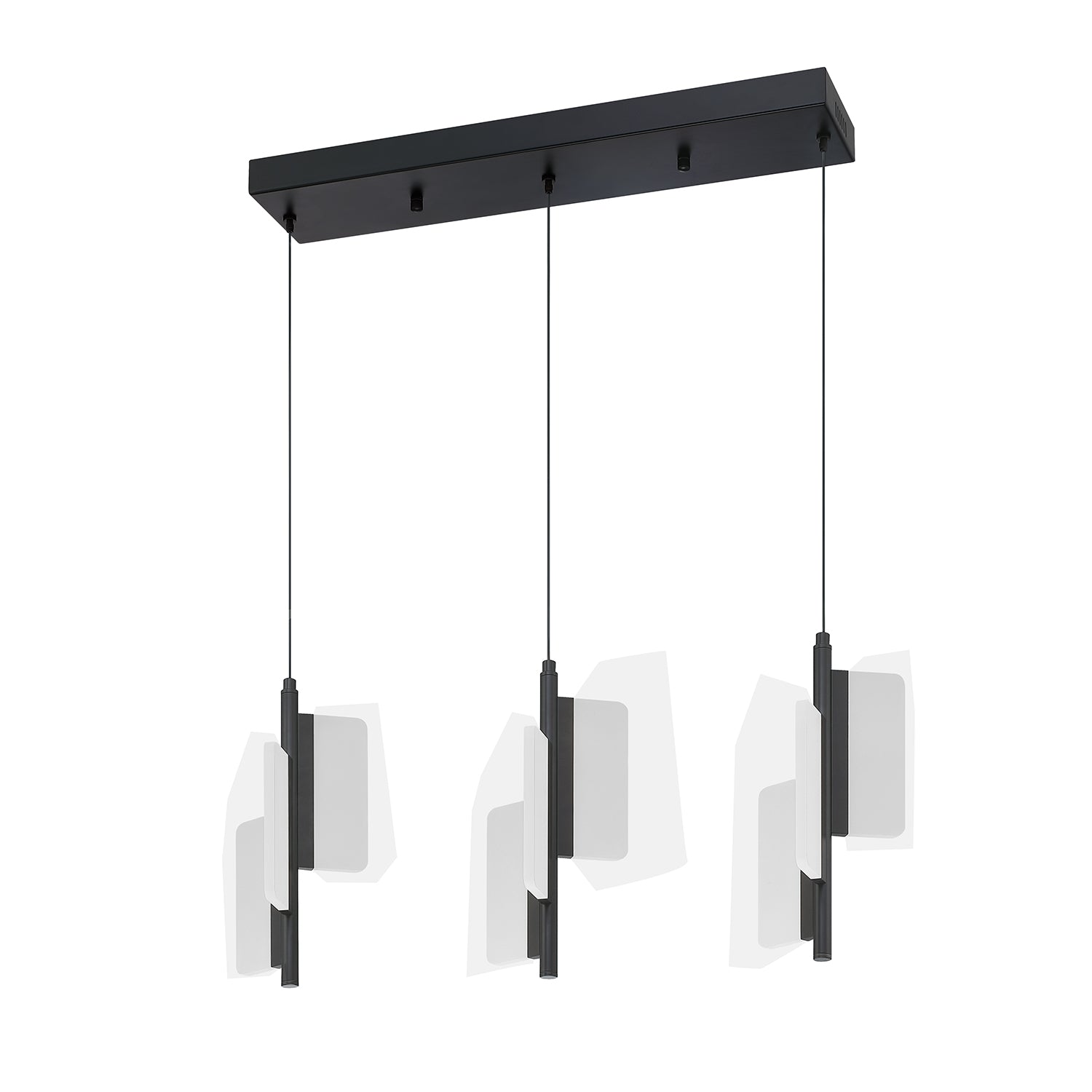PHAEDRA 9-Light LED Pendant Bar - 9LBR-BLK