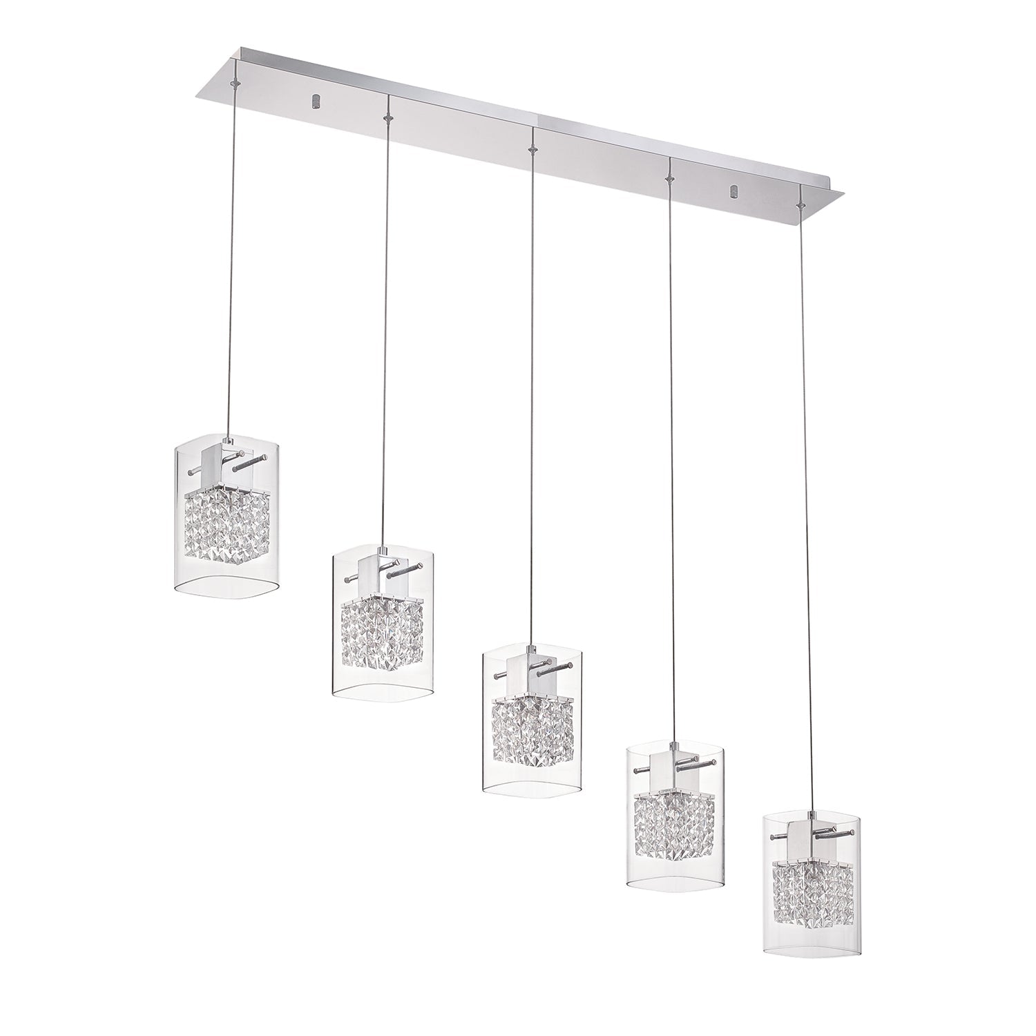 Politan series 1-Light Chrome Pendant - 5LBR-CH