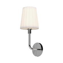 Load image into Gallery viewer, Plisse 7-in Chrome/Opal Matte Glass 1 Light Wall/Vanity
