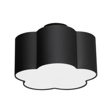Load image into Gallery viewer, 3LT Incandescent Flush Mount, MB w/ Black Shade
