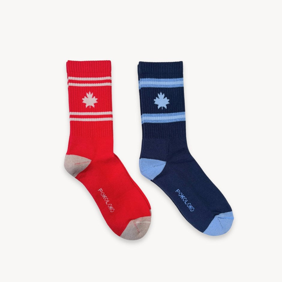Pima Socks - Pack of 2 - Canadian Varsity (2 Sizes)