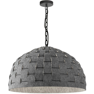1LT Incandescent Pendant, MB w/ GRY Felt Shade