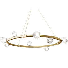 Load image into Gallery viewer, 12LT Halogen Chandelier, AGB w/ Clear Gls
