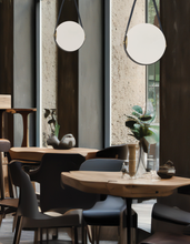 Load image into Gallery viewer, 15W Pendant, AGB w/ WH Opal Glass
