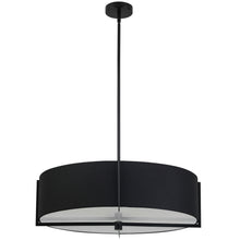 Load image into Gallery viewer, 4LT Incandescent Pendant, MB w/ BK Shade
