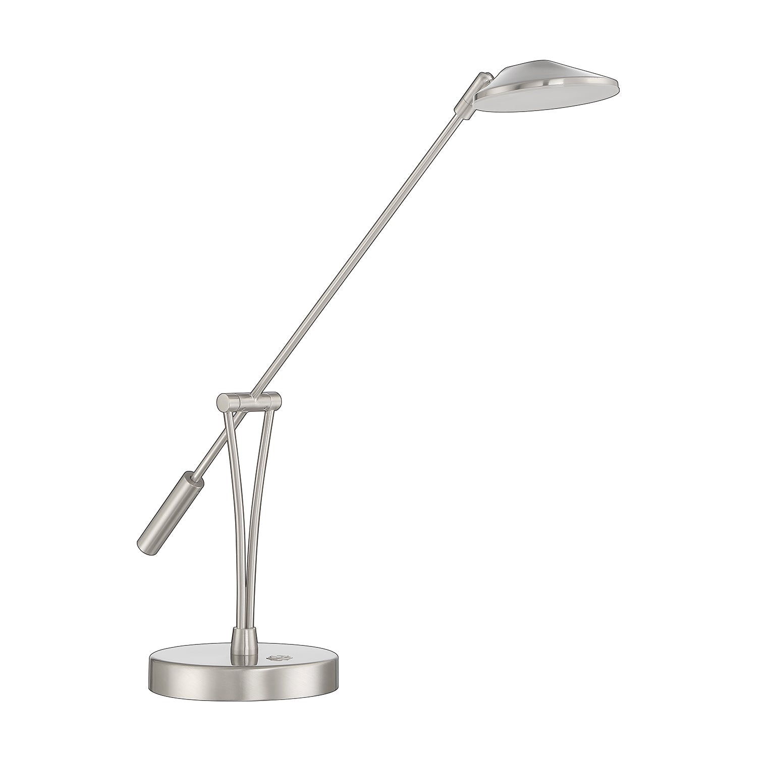 LAHOYA Black & Satin Nickel Desk Lamp - Satin Nickel