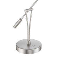 Load image into Gallery viewer, LAHOYA Black &amp; Satin Nickel Desk Lamp - Satin Nickel
