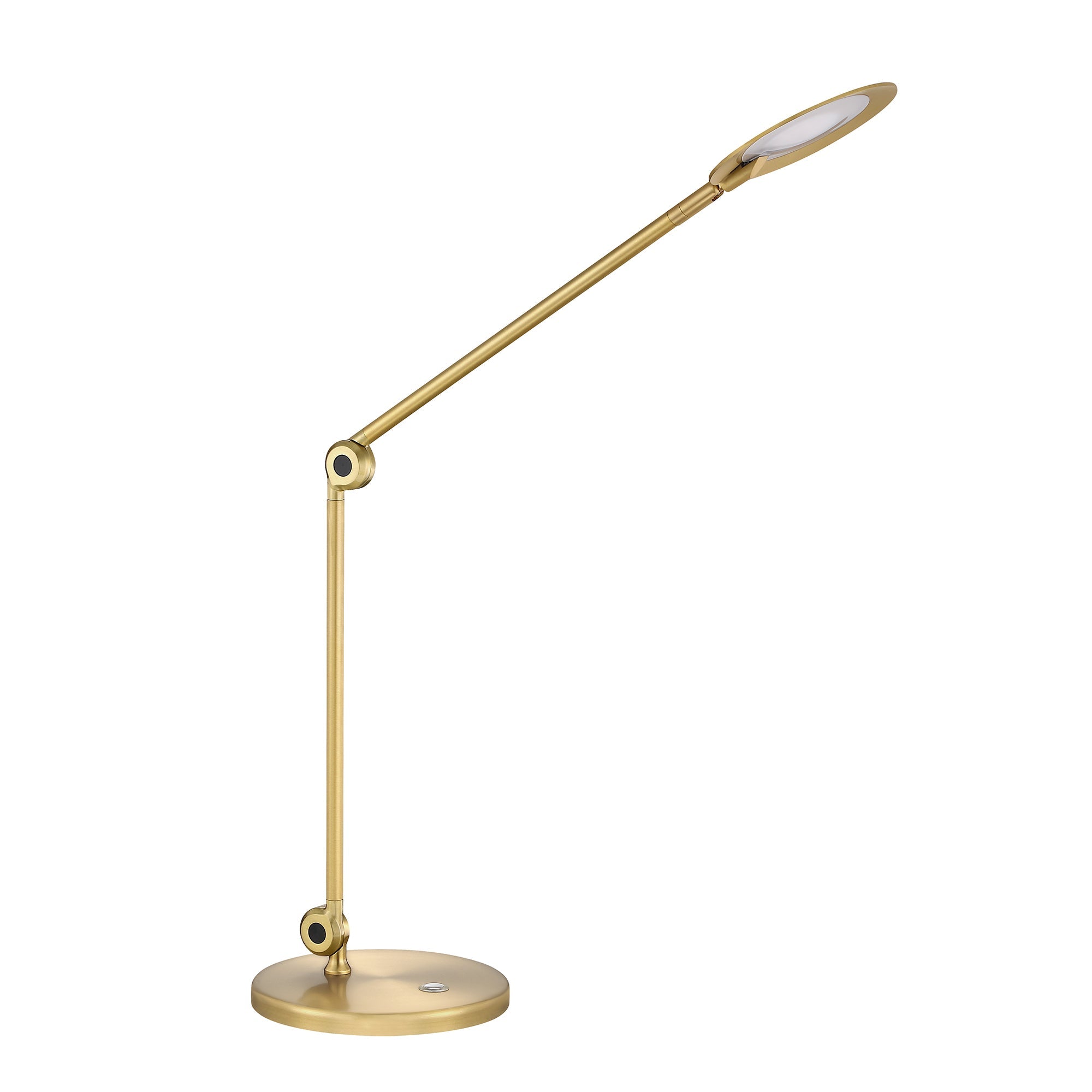 ICAN Black & Brass Desk Lamp - Brass