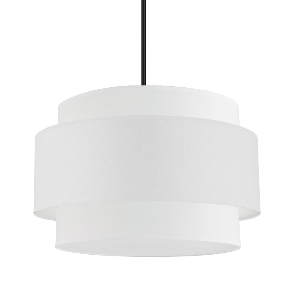 4LT Incandescent Chandelier, MB w/ WH Shade