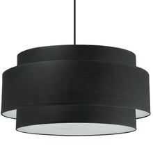 Load image into Gallery viewer, 4LT Incandescent Chandelier, MB w/ BK Shade
