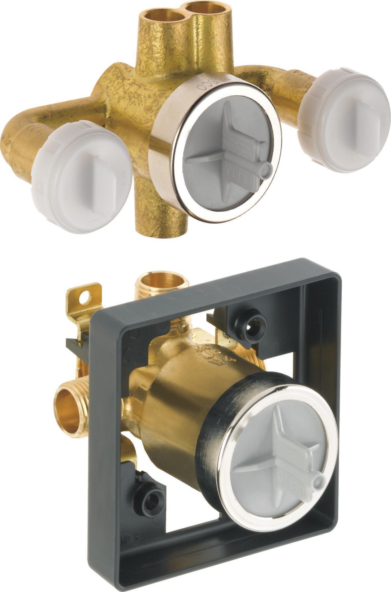 JETTED XO SHOWER ROUGH IN VALV WITH 6-POSITION DIVERTER