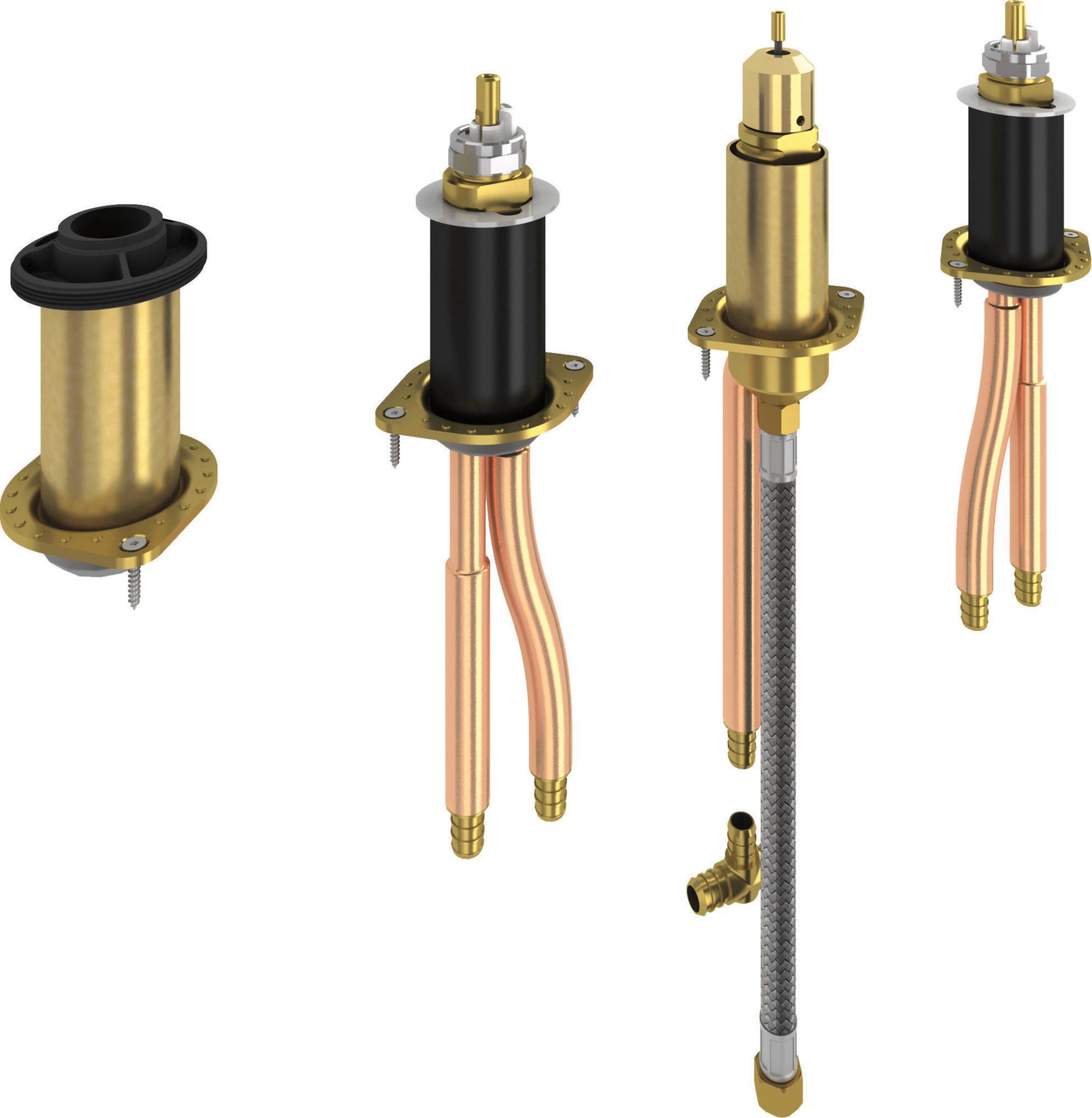 ROMAN TUB WITH HANDSHOWER ROUGH - PEX CRIMP