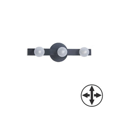 Load image into Gallery viewer, 3LT Vanity, MB w/ Frosted Glass
