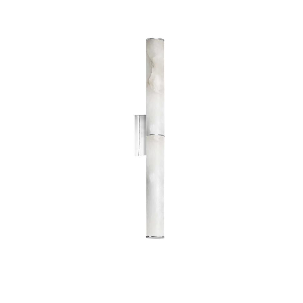 20W Wall Sconce, PC w/ faux Alabaster