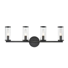 Load image into Gallery viewer, Revolve Clear Glass/Urban Bronze 4 Lights Wall/Vanity
