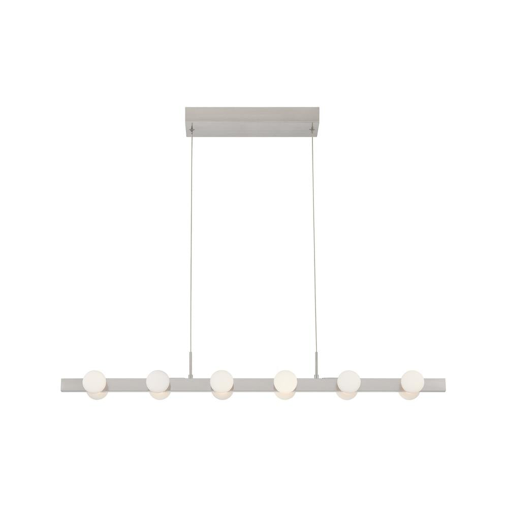 Rezz 36-in Brushed Nickel LED Linear Pendant