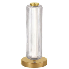 Load image into Gallery viewer, 10W Table Lamp, AGB w/ CLR Fluted Glass
