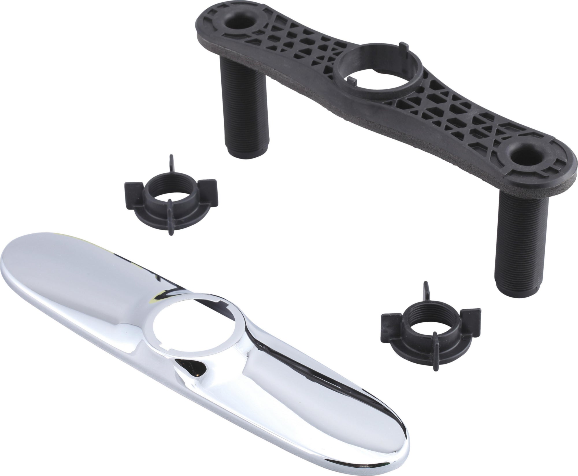 ESCUTCHEON WITH BASEPLATE AND NUTS