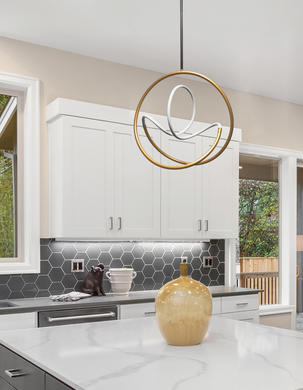 27W Pendant, GLD & MB