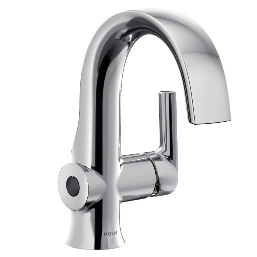 Doux One-Handle High Arc Bathroom Faucet in Chrome