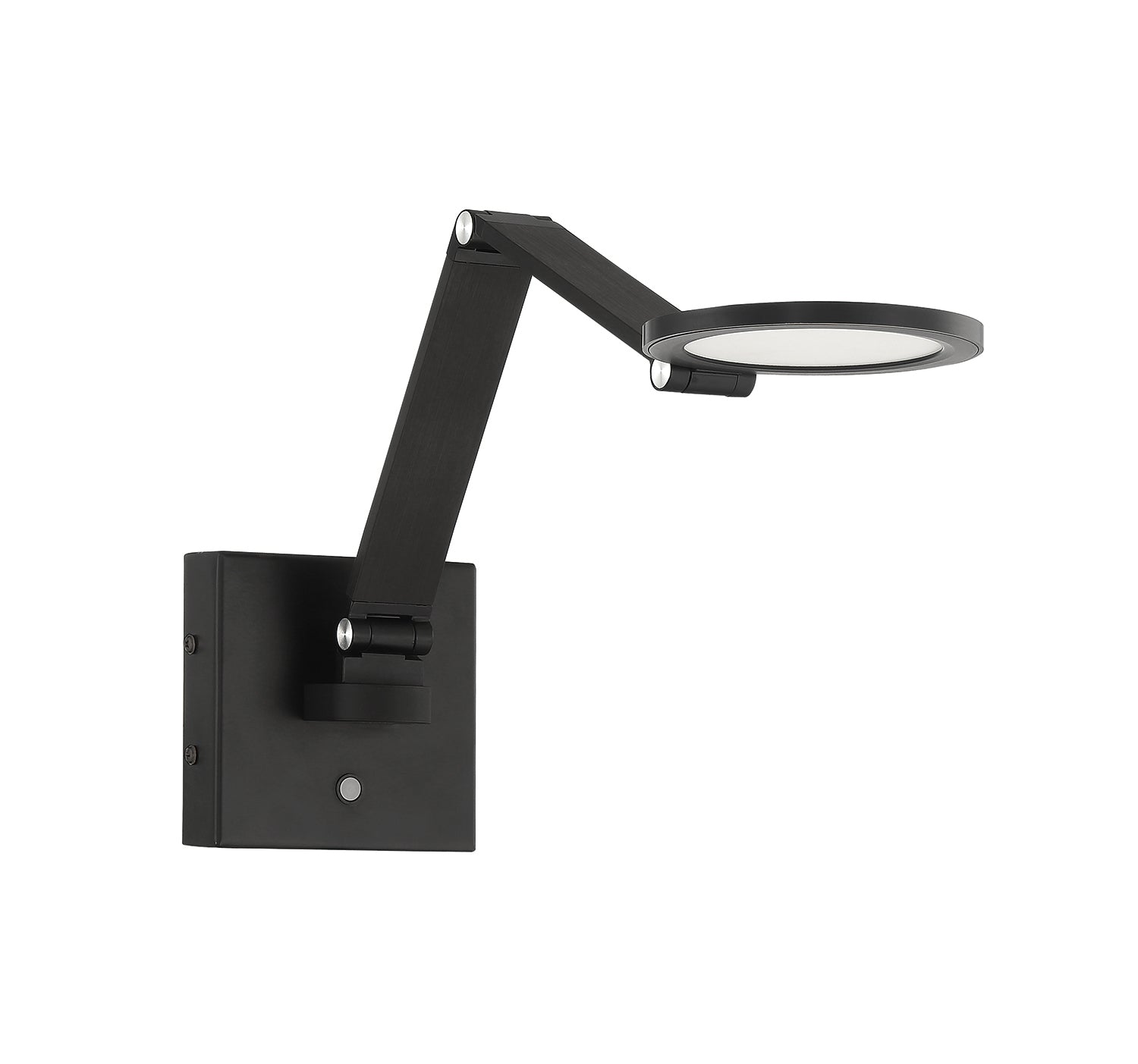 ROUNDO Aluminum LED Swing Arm - Black