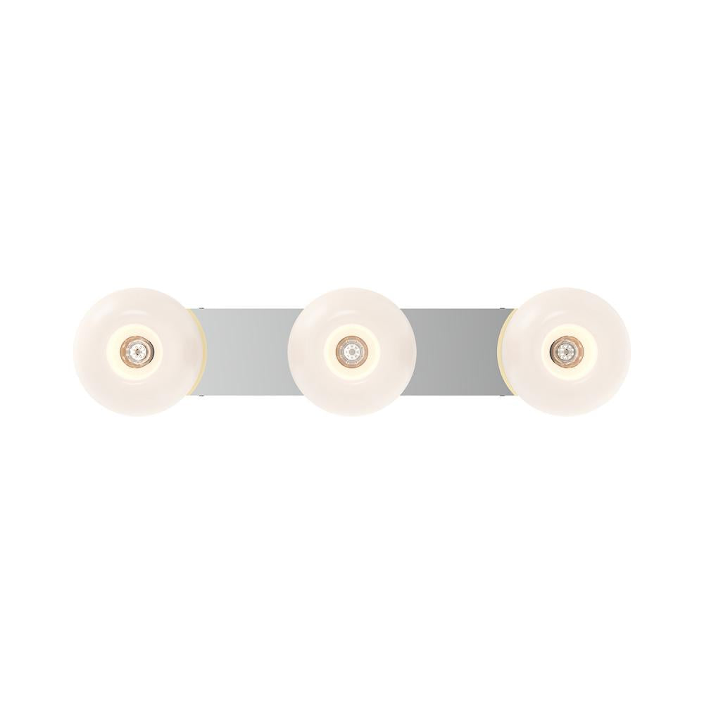 Samar 32-in Chrome/Opal Glass 3 Lights Vanity