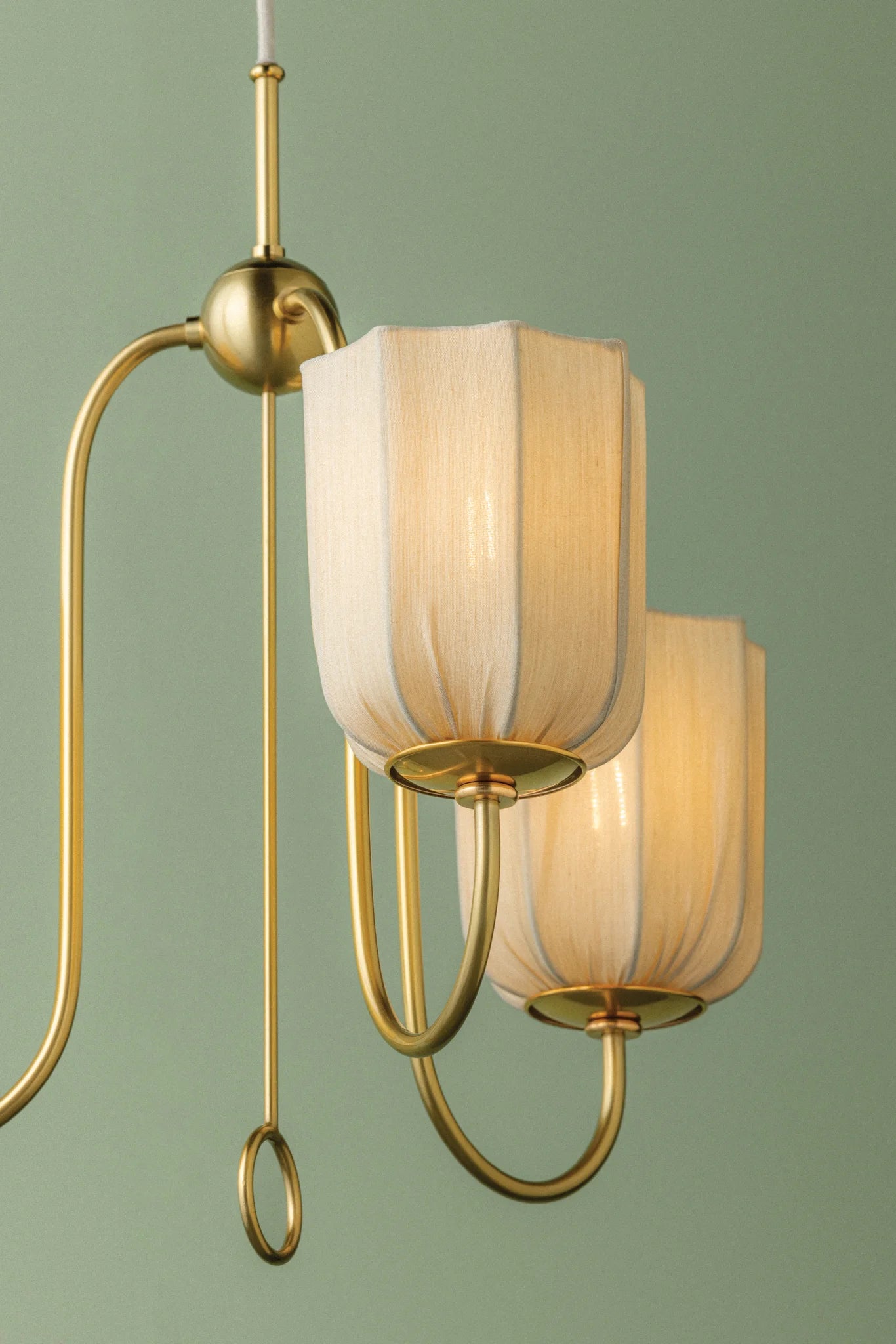 Samantha Chandelier in Aged Brass