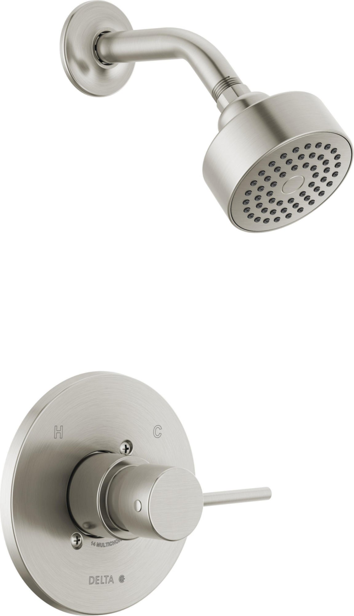 ROUND CONTEMPORARY SHOWER ONLY PP