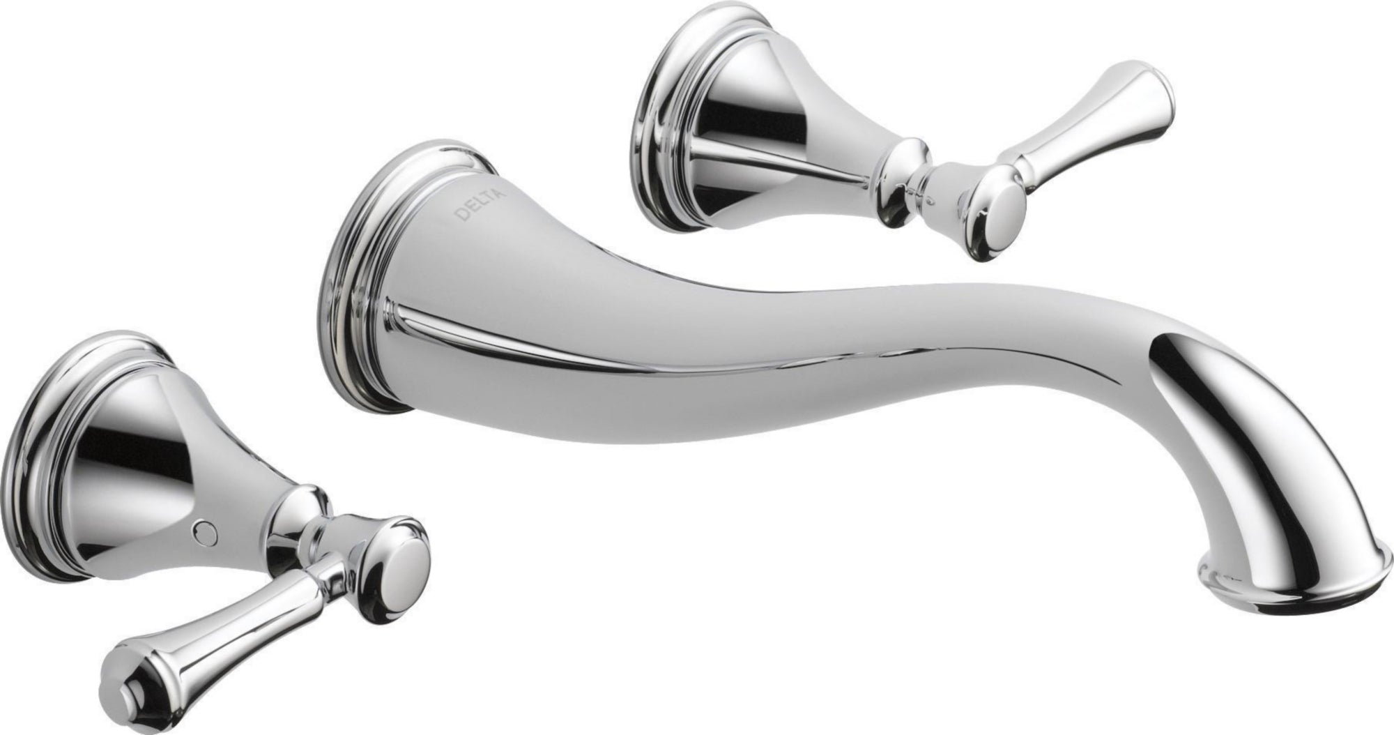 TWO HANDLE WALL MOUNT LAVATORY FAUCET TRIM