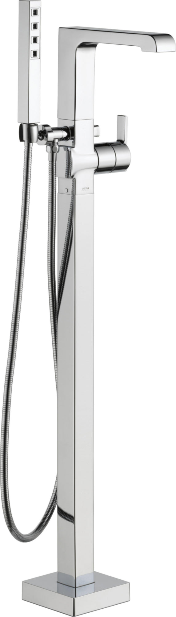 FLOOR MOUNT TUB FILLER WITH HANDSHOWER