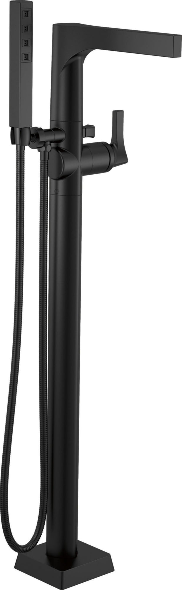FLOOR MOUNT TUB FILLER WITH HANDSHOWER