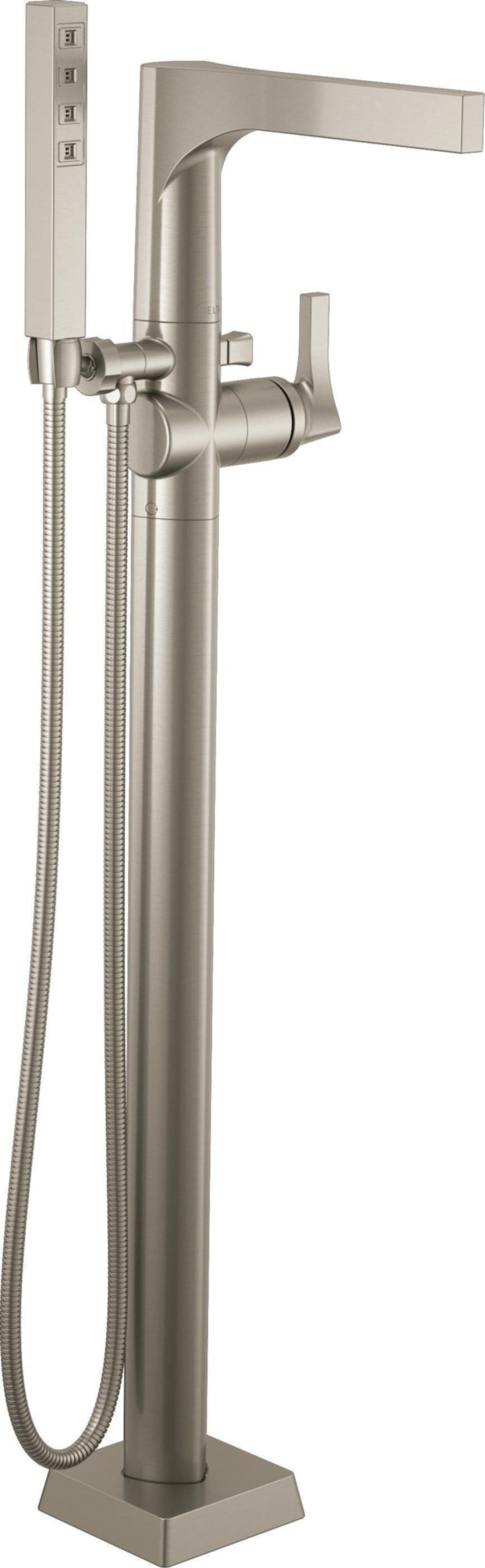 FLOOR MOUNT TUB FILLER WITH HANDSHOWER