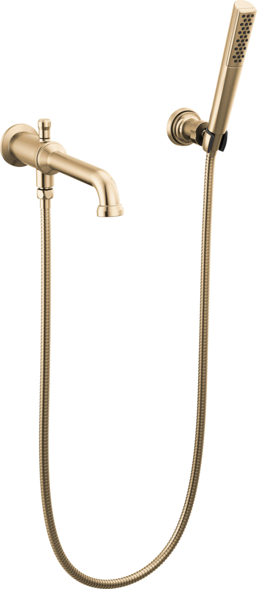 WALL MOUNT TUB FILLER TRIM WITH HAND SHO