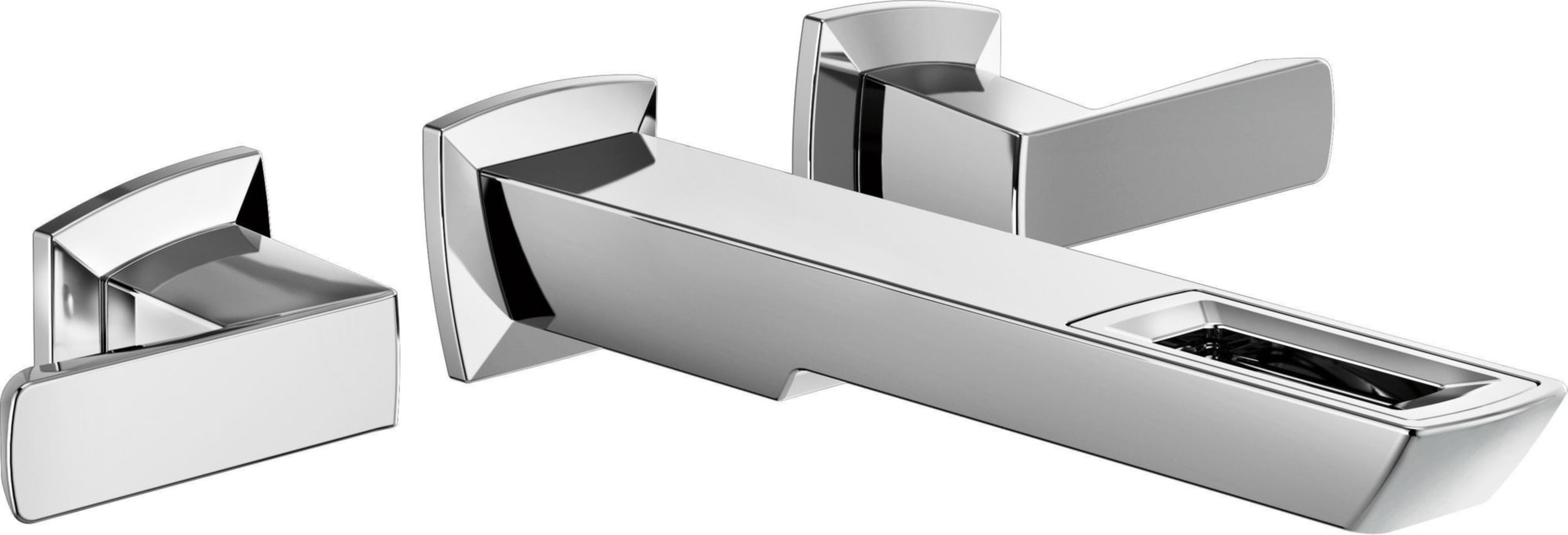 TWO HANDLE WALL MOUNT LAVATORY FAUCET