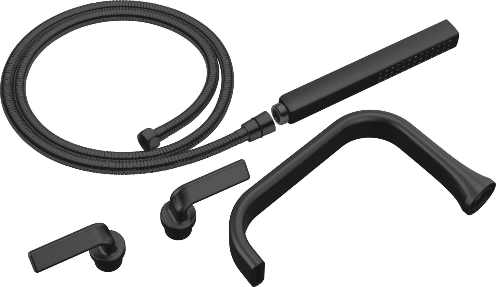 2H TUB FILLER TRIM KIT - TWIST LEVER
