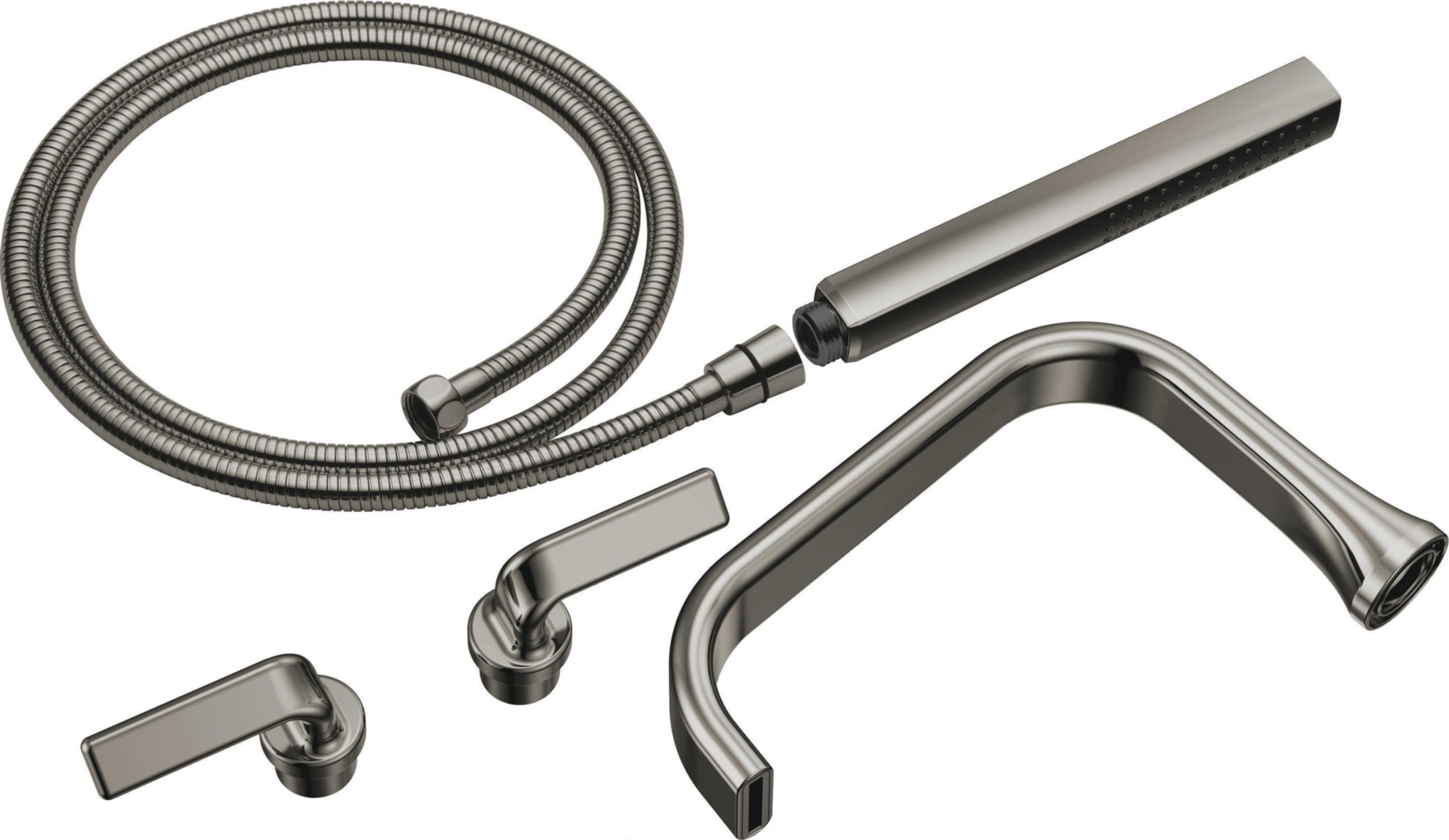 2H TUB FILLER TRIM KIT - TWIST LEVER