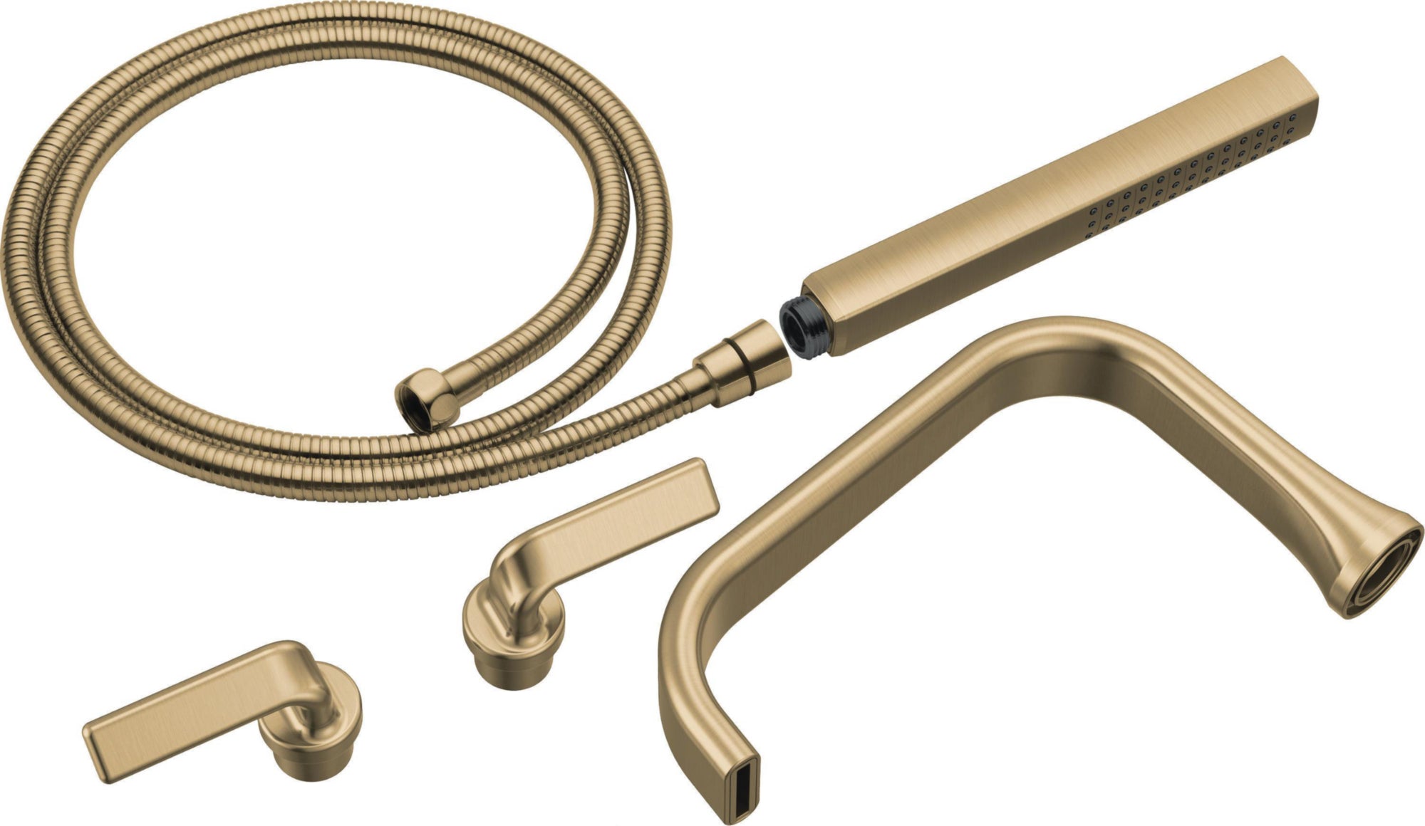 2H TUB FILLER TRIM KIT - TWIST LEVER