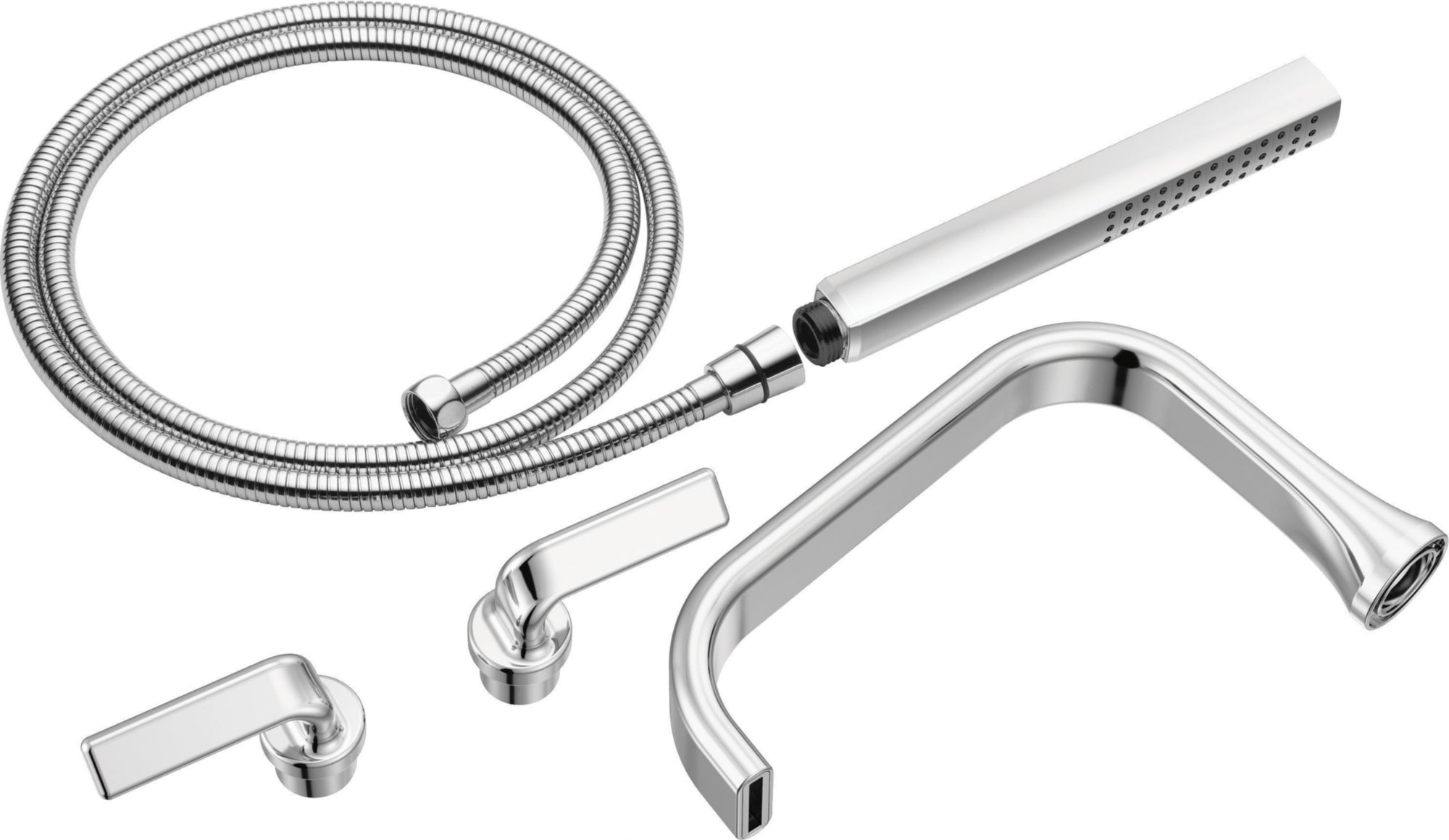 2H TUB FILLER TRIM KIT - TWIST LEVER